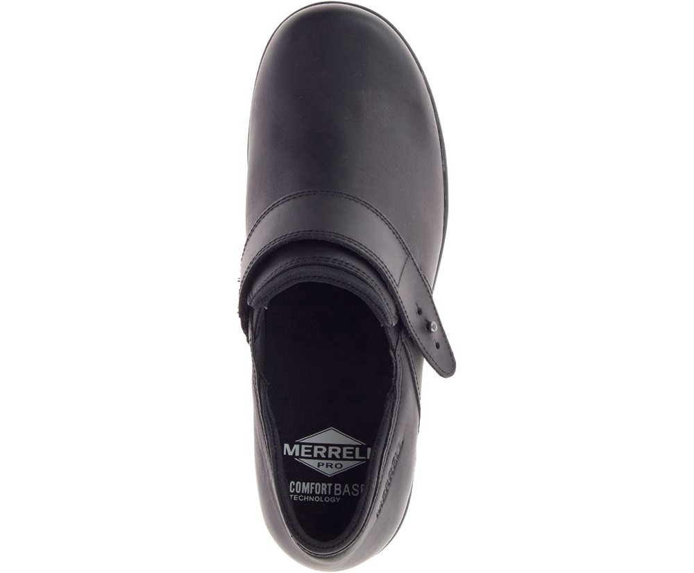 Merrell Slip Ons Black - Valetta PRO Moc Work - Womens 24FVLKOQI